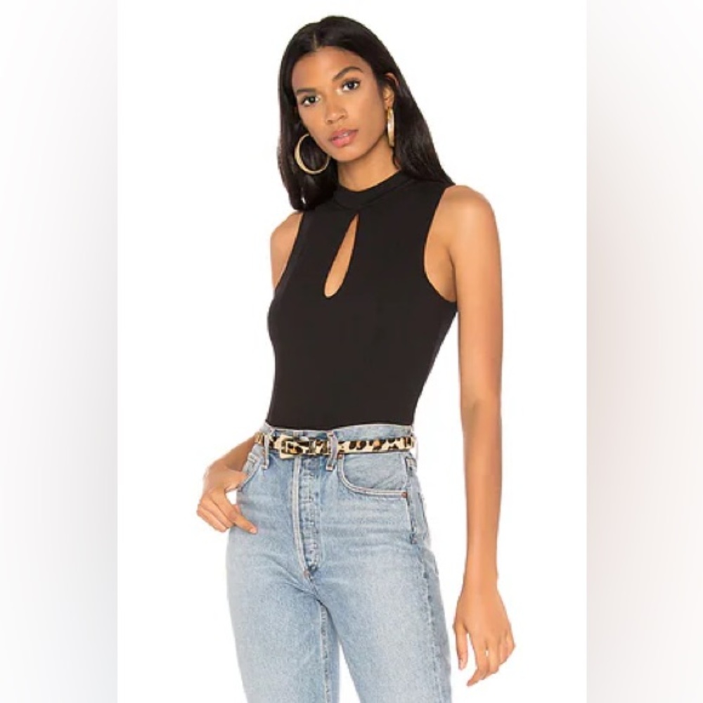 BCBG Keyhole Bodysuit Top